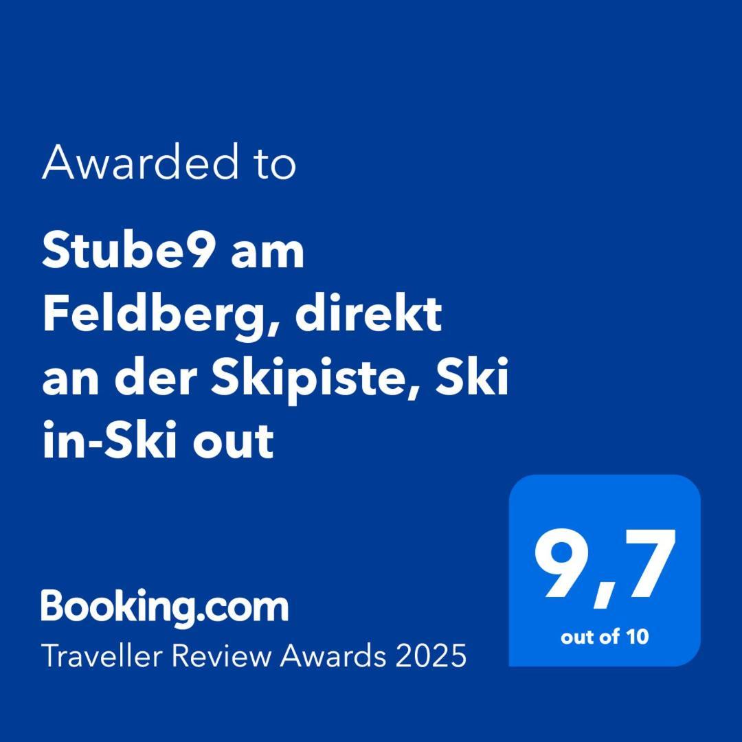 Stube9 Am Feldberg, Direkt An Der Skipiste, Ski In-Ski Out Feldberg  Esterno foto